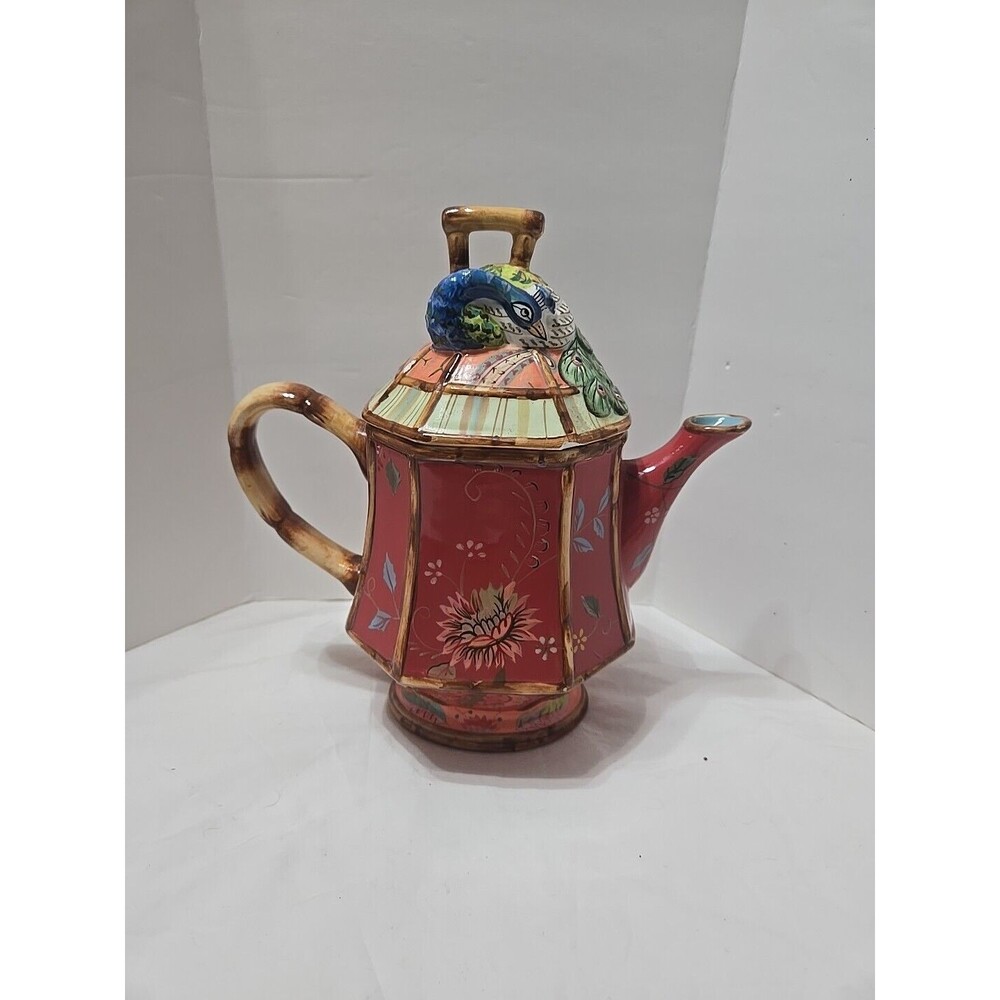 The Artesian Road Collection Tracy Porter Hand Painted Teapot & Lid Unique
